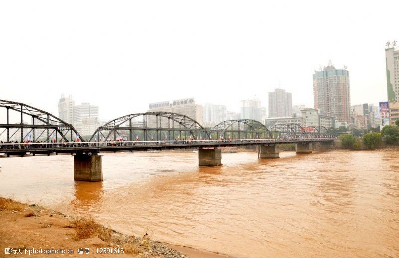 兰州黄河大桥图片素材