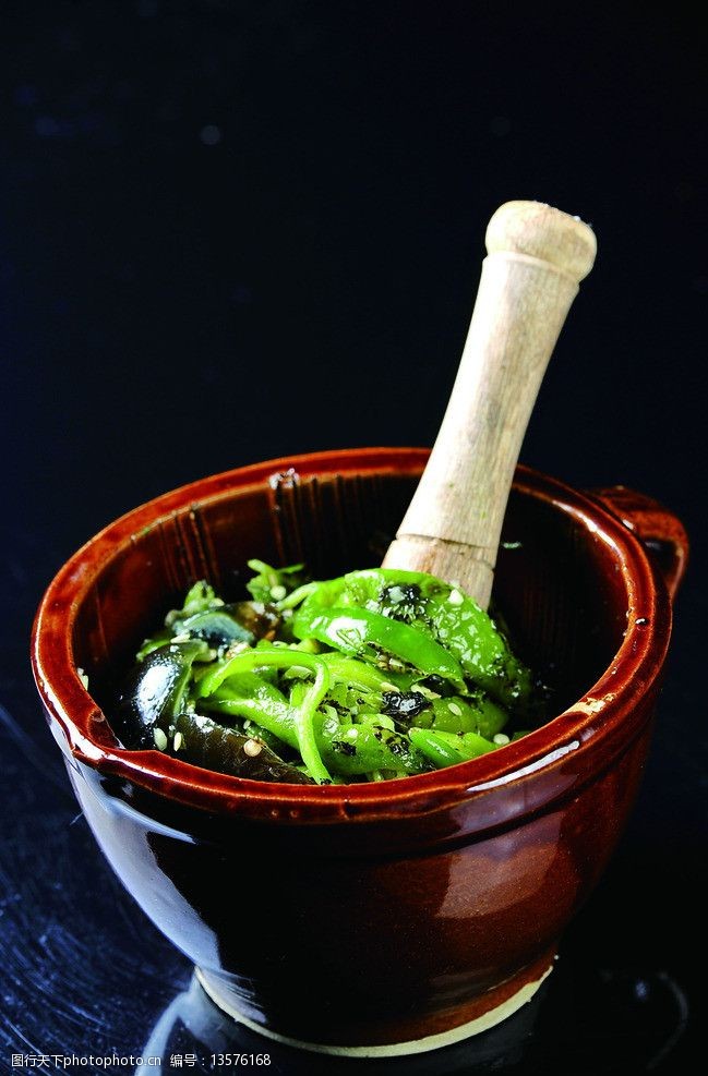 擂辣椒皮蛋图片素材