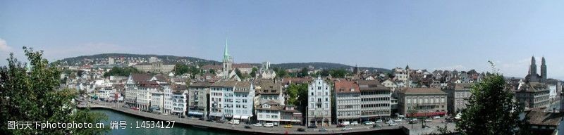瑞士风光苏黎世城市街景图片