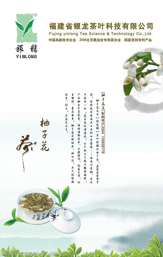 茶农柚子茶海报图片