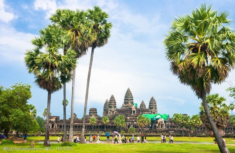 世界著名建筑柬埔寨吴哥窟图片