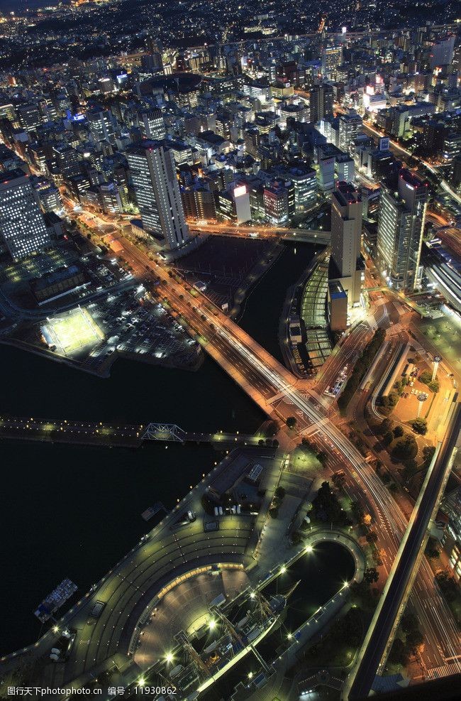 园林工程横滨夜景图片