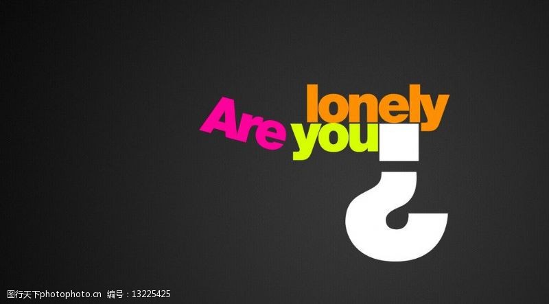 areyoulonely字母图片