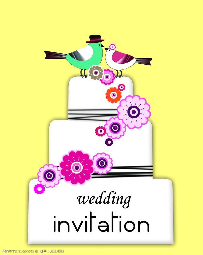 wedding蛋糕牌图片