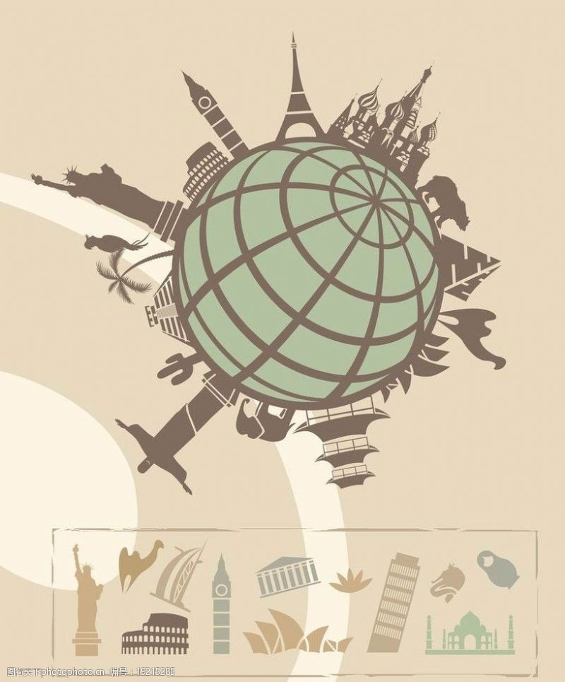巴萨环球旅行背景图片
