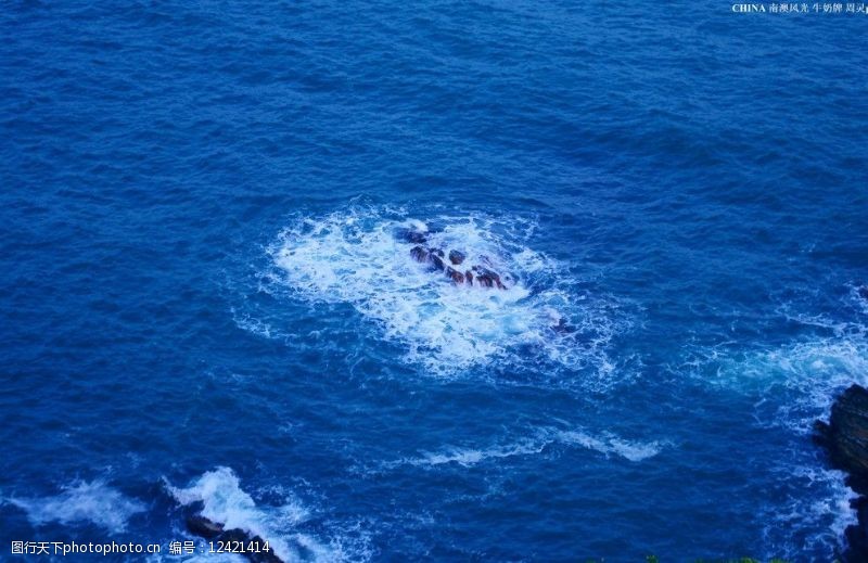 大鹏半岛南澳风光蓝色海洋图片
