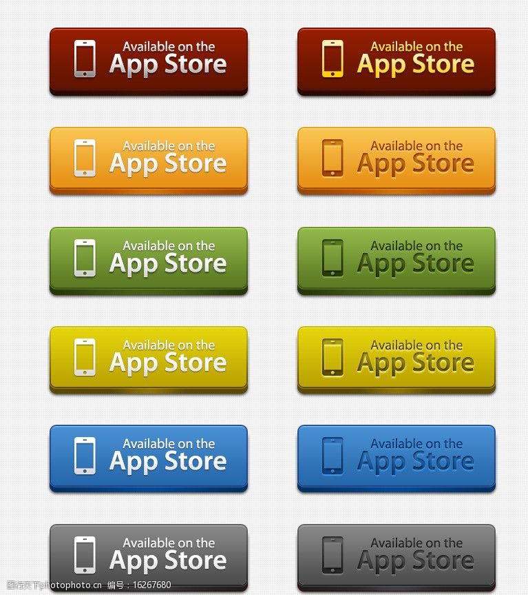 appstore苹果商店按钮图片