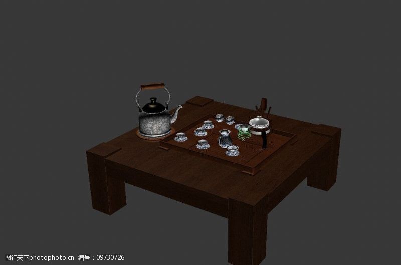 功夫茶茶壶模型图片