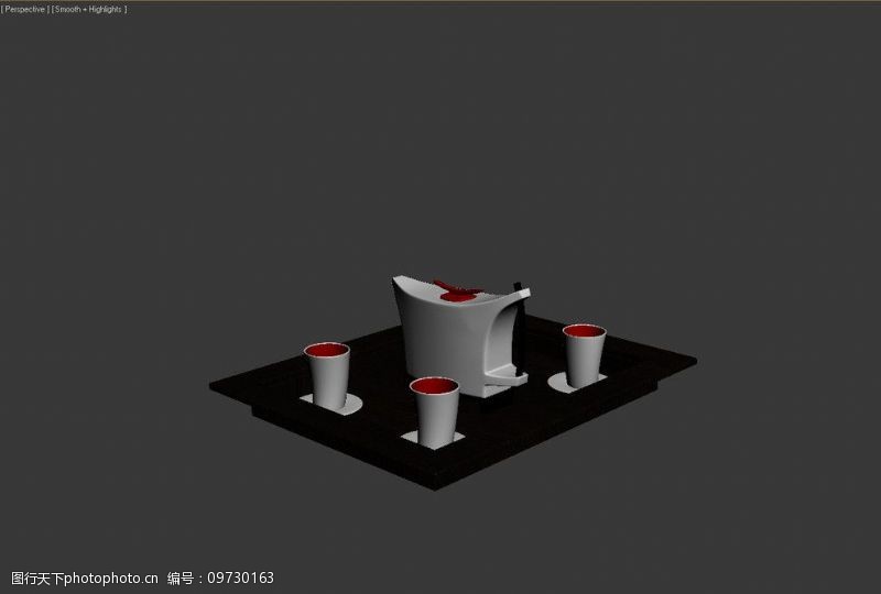 功夫茶茶具模型图片