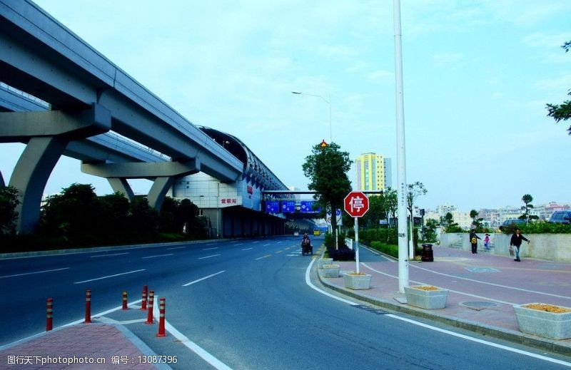 护栏柱中国交通城市交通图片