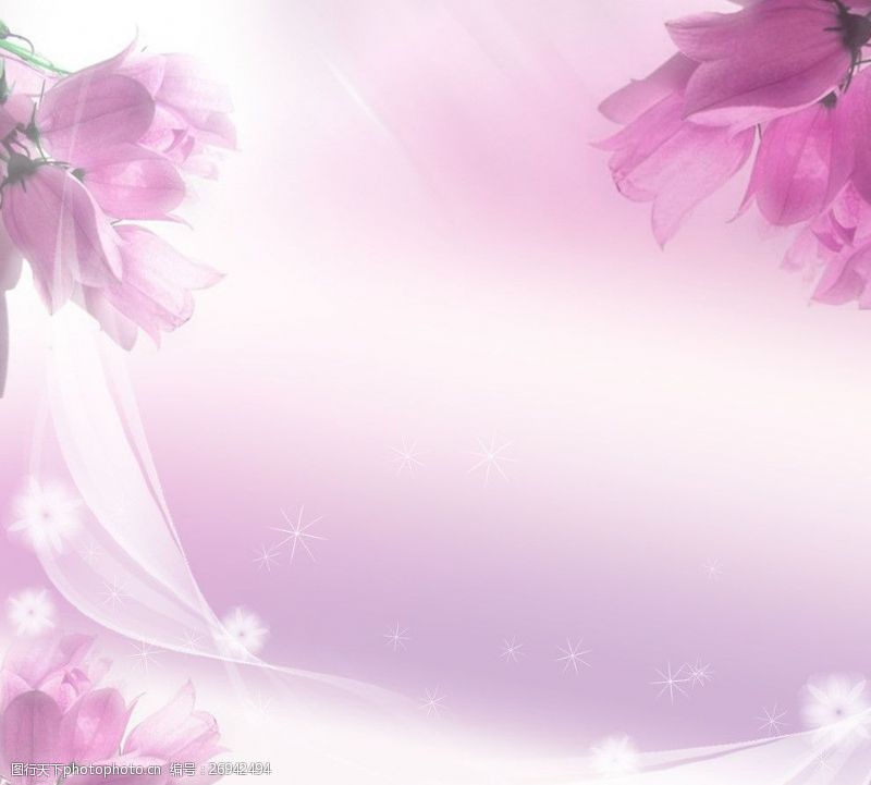 梦幻元素组合粉色婚纱梦幻模板