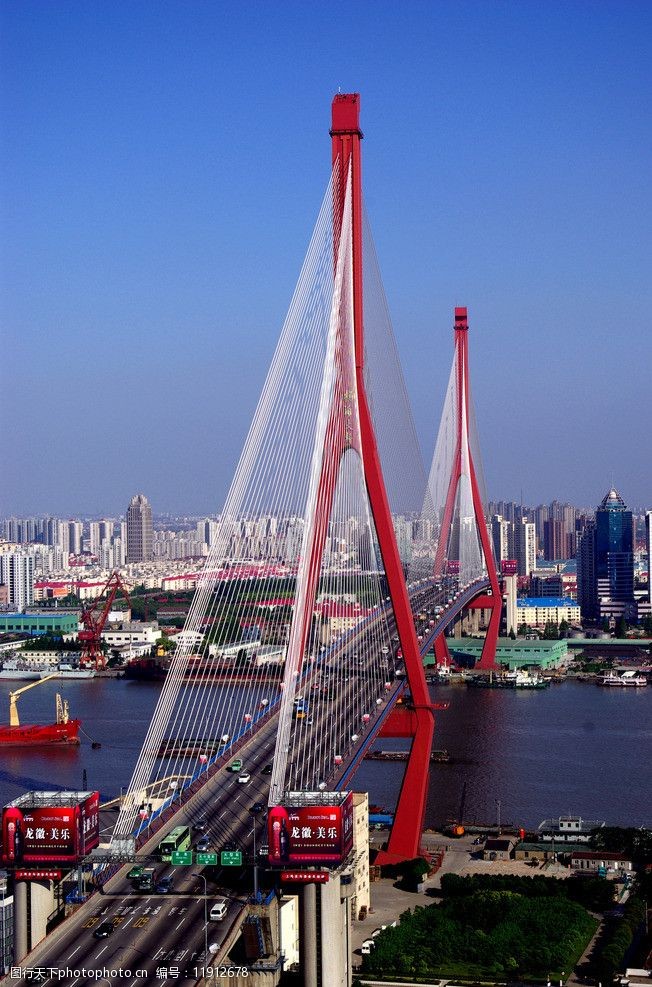 园林工程杨浦大桥图片