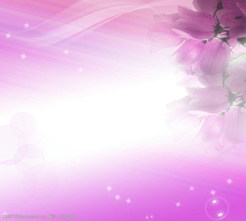 梦幻元素组合紫色婚纱梦幻模板