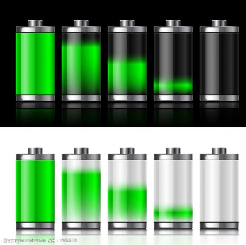 透明电池矢量素材透明电池图片