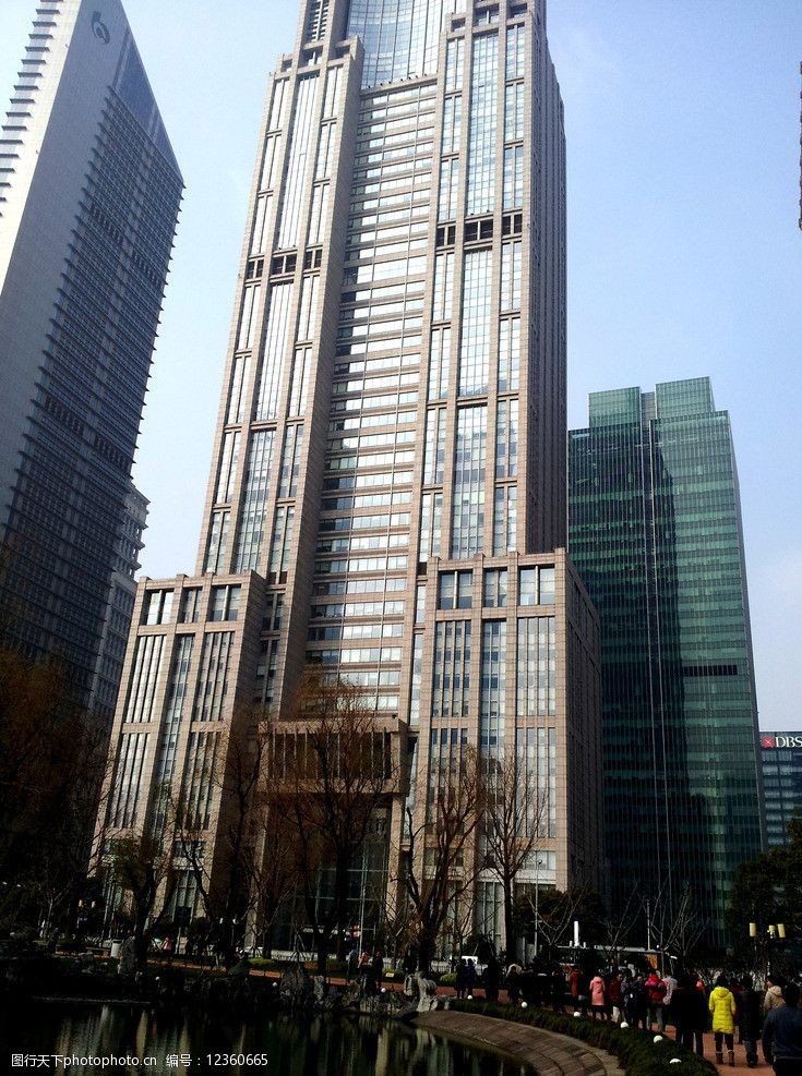 高楼林立上海金融城图片