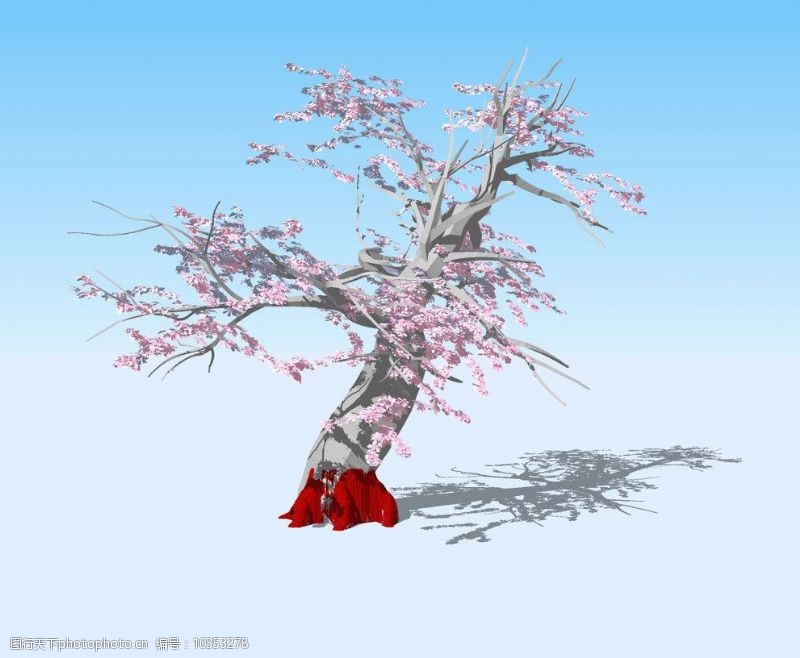 精选梅花树3D模型图片