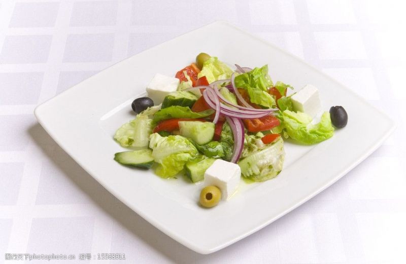 西餐餐具希腊式沙拉图片