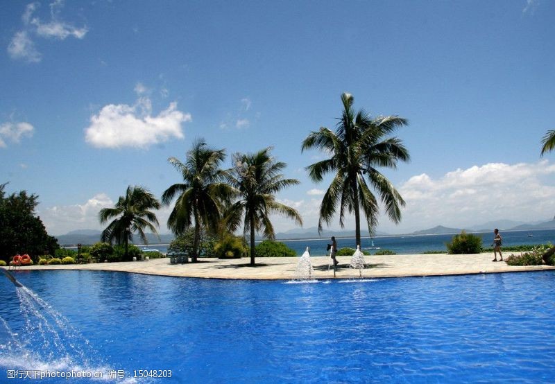 泳池海南岛高清图图片