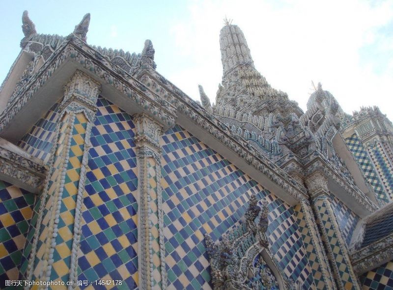 泰国建筑大皇宫一角图片