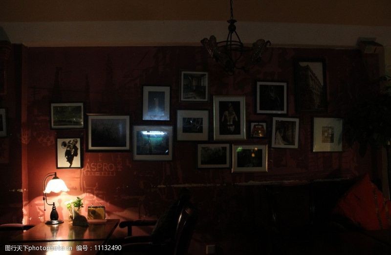 咖啡馆照片墙背景墙图片