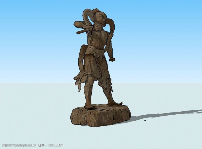精选力士雕像3d模型图片