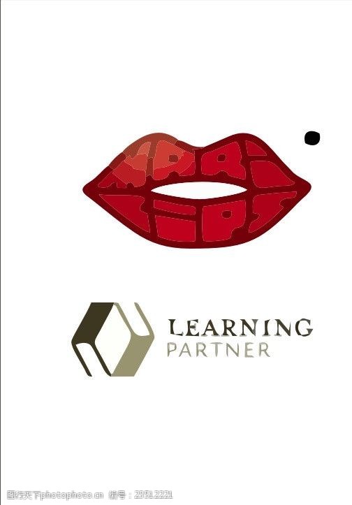 嘴唇创意logo
