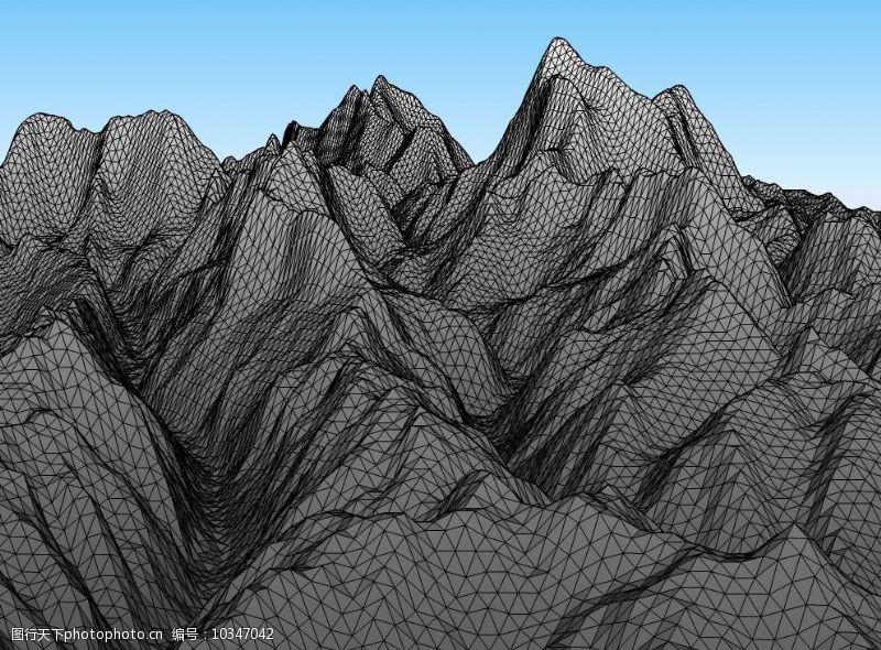 精选喜马拉雅山3D模型图片