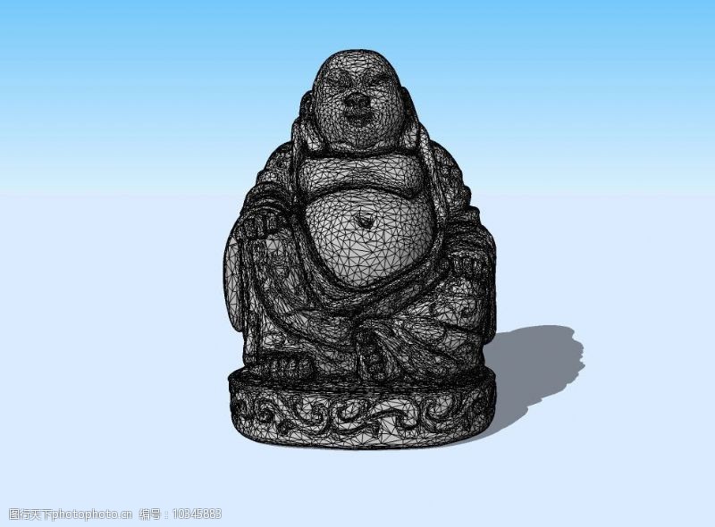 精选佛祖精细3D模型图片