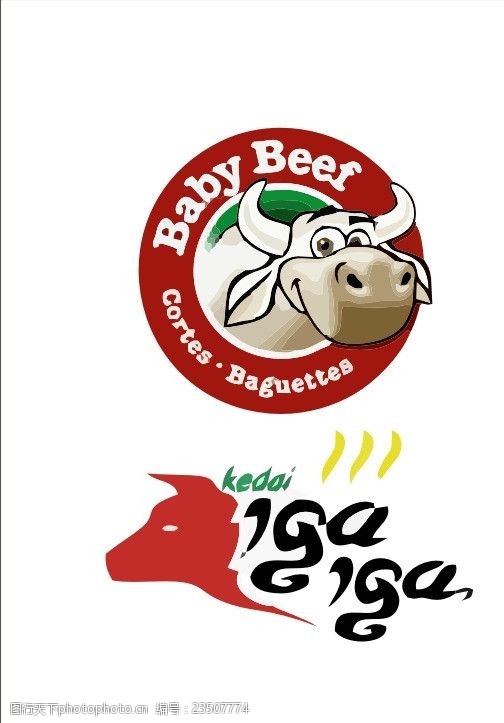 牛奶商标野牛logo