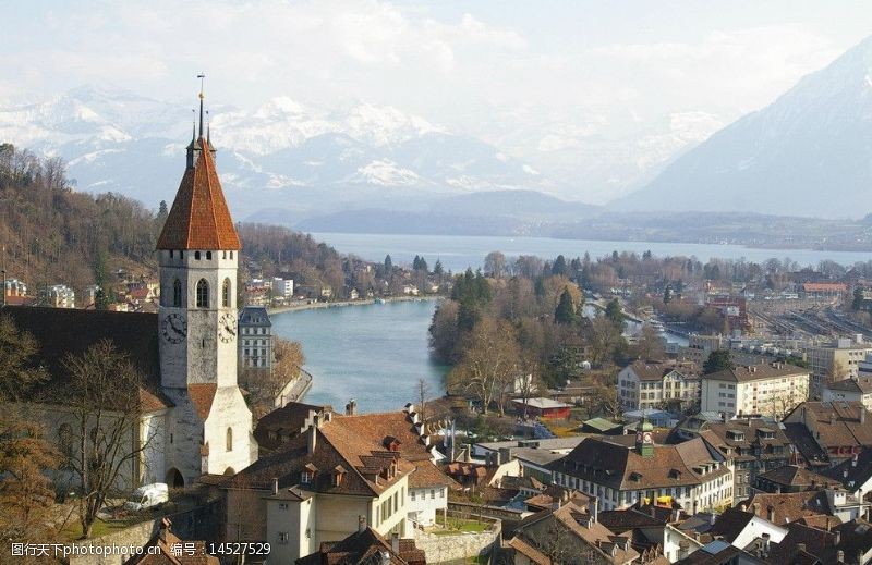 瑞士风光日内瓦城市一角图片