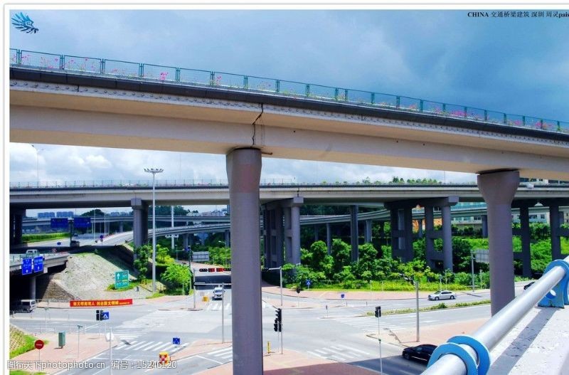 绿化带中国桥梁交通建筑图片