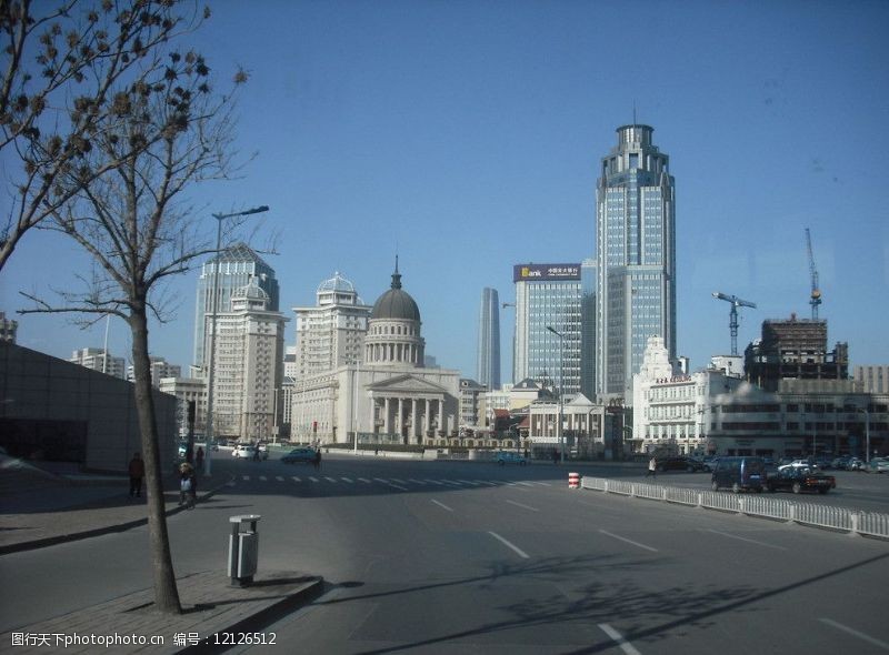 天津市天津城市金融中心风景图片