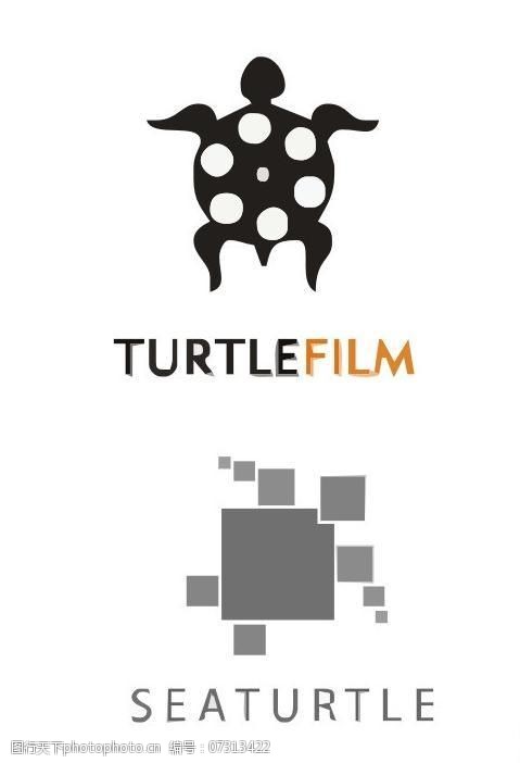 方形标签乌龟logo图片