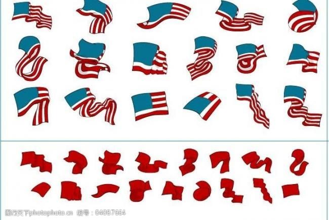 美国国旗模板下载各种形态美国国旗图片