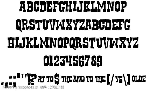 opentype偷马贼的字体