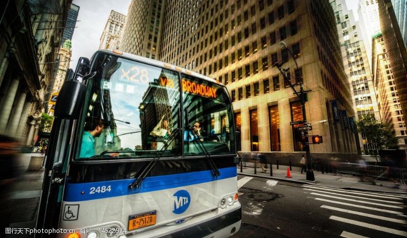 公共汽车纽约巴士图片