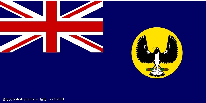 澳大利亚国旗澳大利亚西部的旗帜