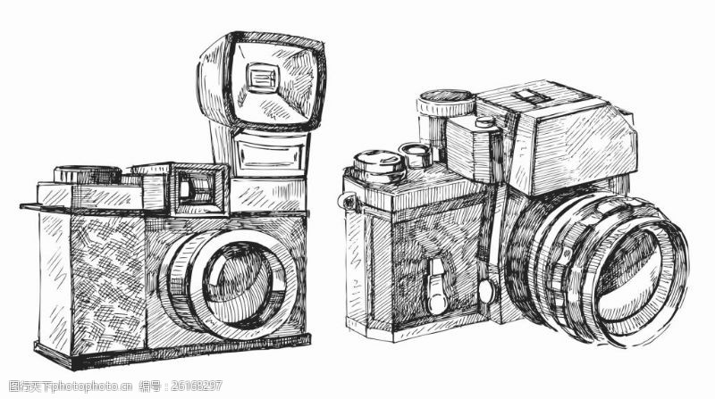 莱卡相机素描相机