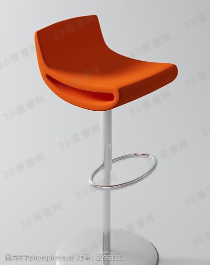家具模型3D吧椅模型