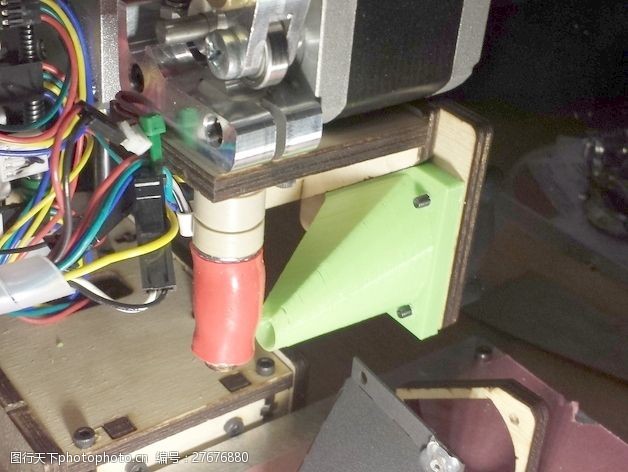 3d打印模型printrbot简单的风扇转接器
