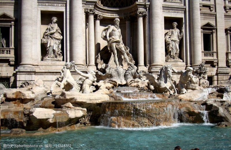 雕塑喷泉意大利之旅图片