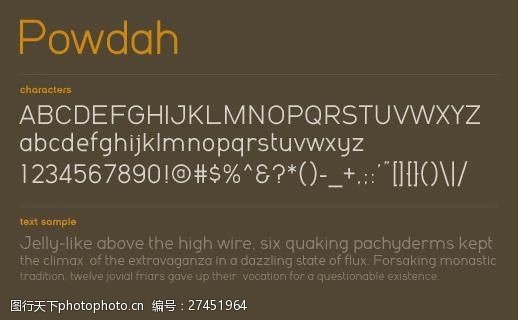 opentypepowdah字体