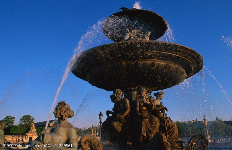 雕塑喷泉德国建筑图片