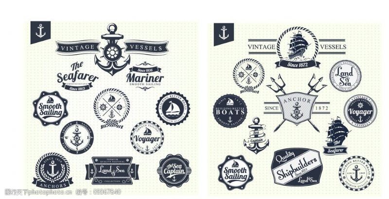 象征标识海洋徽章标签图片