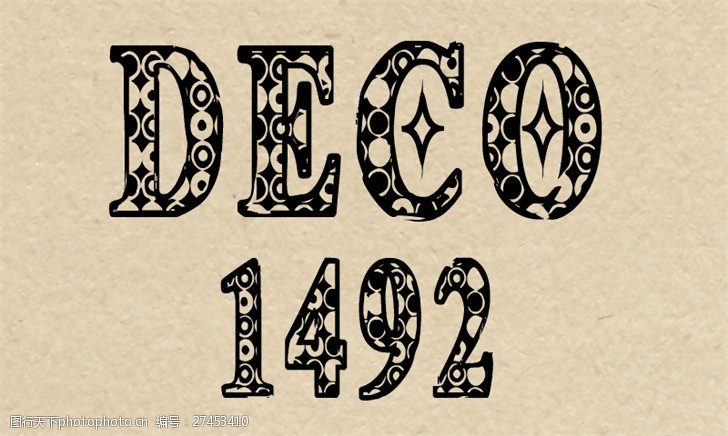 opentype1492CF装饰字体