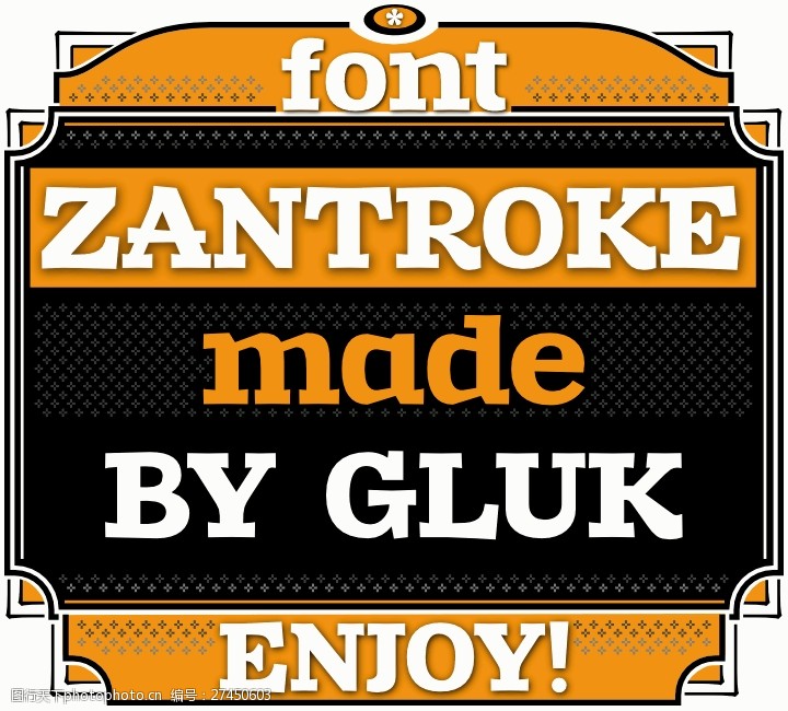 opentypezantroke字体