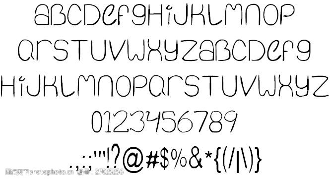 opentype安静的无穷大的字体