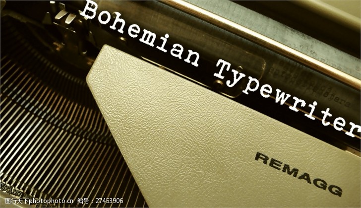 opentype波希米亚的打字机字体