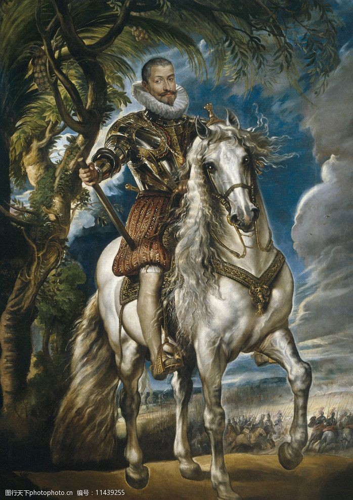 巴洛克风格马术莱尔马公爵肖像图片