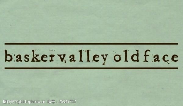 eotbaketvalley老面孔的字体